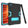 Гибридный TPU чехол для Samsung Galaxy Tab A7 (2020), Galaxy Tab A7 (2022) SM-T500, SM-T505, SM-T509 - 10,4 дюйма (черный+голубой)