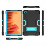 Гибридный TPU чехол для Samsung Galaxy Tab A7 (2020), Galaxy Tab A7 (2022) SM-T500, SM-T505, SM-T509 - 10,4 дюйма (черный+голубой)
