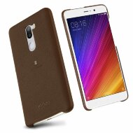 Кожаная накладка LENUO для Xiaomi Mi5S Plus (коричневый) Кожаная накладка LENUO для Xiaomi Mi5S Plus (коричневый)