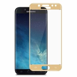 Защитное стекло 3D для Samsung Galaxy J5 2017 (золотой)