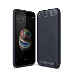 Чехол-накладка Carbon Fibre для Xiaomi Redmi 5A (темно-синий)