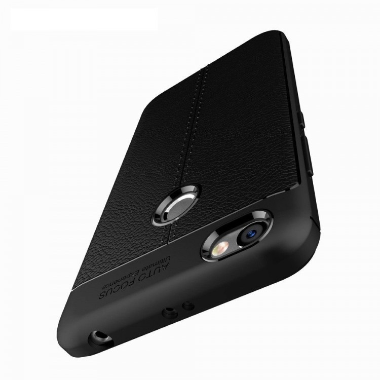 Чехол-накладка Litchi Grain для Xiaomi Redmi Note 5A / 5A Prime (черный)