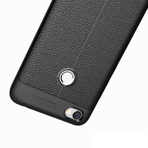 Чехол-накладка Litchi Grain для Xiaomi Redmi Note 5A / 5A Prime (черный)