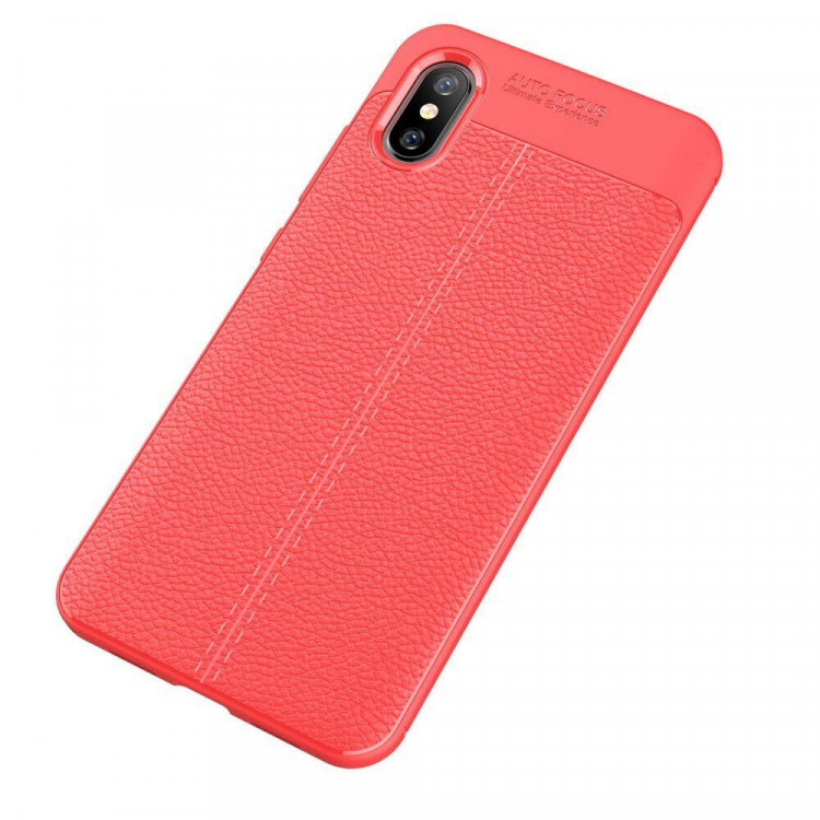 Чехол-накладка Litchi Grain для Xiaomi Mi 8 Pro / Mi 8 Explorer Edition (красный)