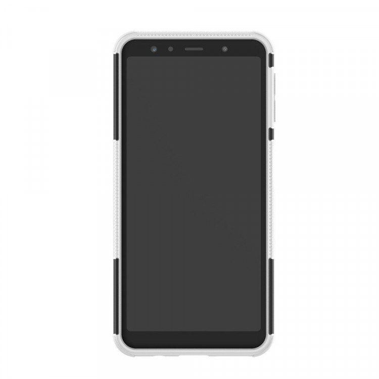 Чехол Hybrid Armor для Samsung Galaxy A7 (2018) (черный + белый)