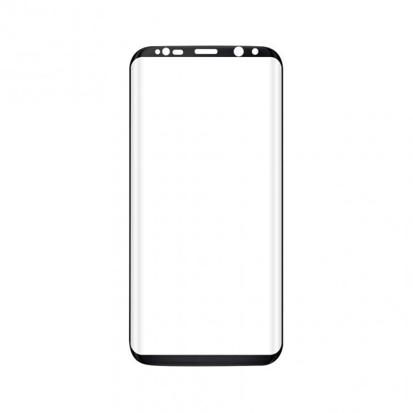 Защитное стекло 3D для Samsung Galaxy S8+ (черный)