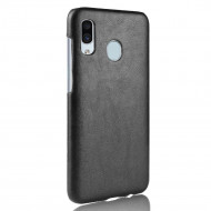 Кожаная накладка-чехол для Samsung Galaxy A30 / A20 (черный) Кожаная накладка-чехол для Samsung Galaxy A30 / A20 (черный)