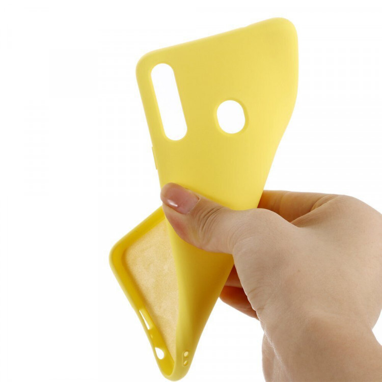 Силиконовый чехол Mobile Shell для Samsung Galaxy A10s (желтый)