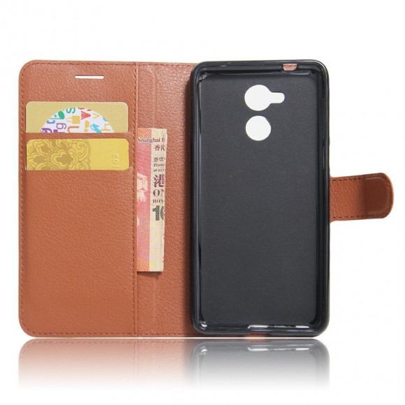 Чехол с визитницей для Huawei Enjoy 6s / Huawei Honor 6c (коричневый)