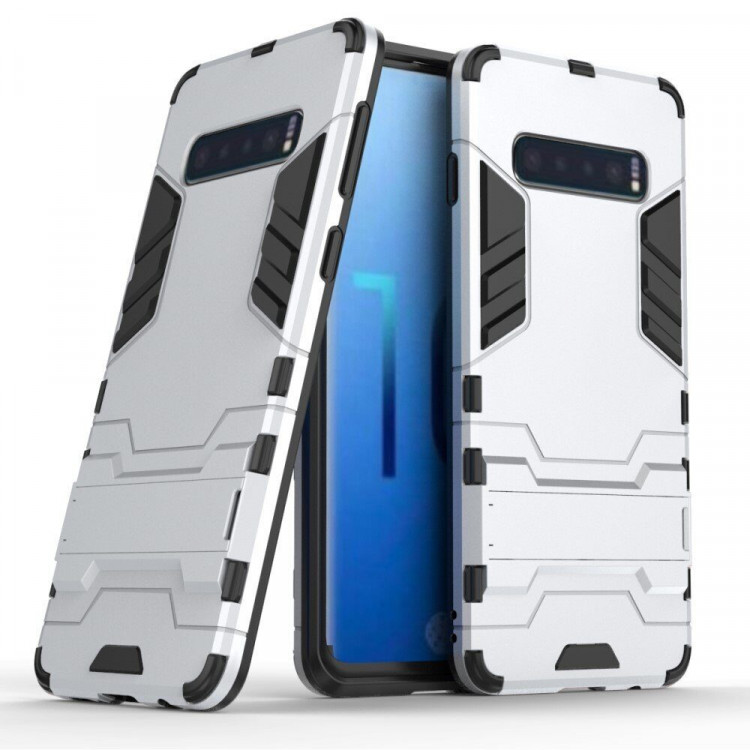 Чехол Duty Armor для Samsung Galaxy S10 (серебряный)