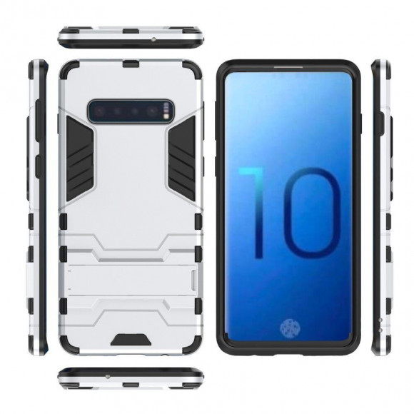 Чехол Duty Armor для Samsung Galaxy S10 (серебряный)