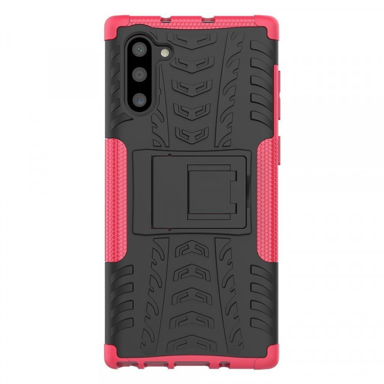Чехол Hybrid Armor для Samsung Galaxy Note 10 (черный + розовый)
