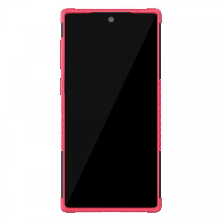 Чехол Hybrid Armor для Samsung Galaxy Note 10 (черный + розовый)