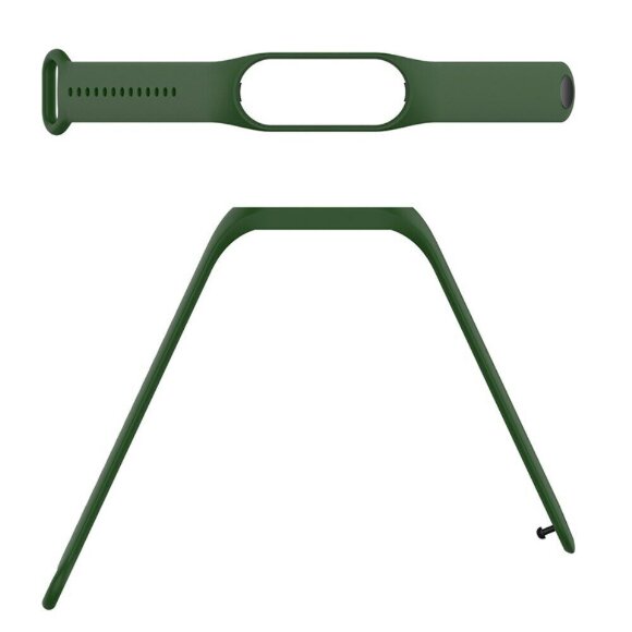 Силиконовый ремешок для Xiaomi Mi Band 7 (армейский зеленый)