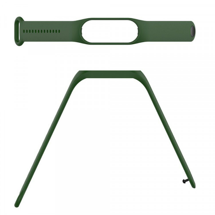Силиконовый ремешок для Xiaomi Mi Band 7 (армейский зеленый)