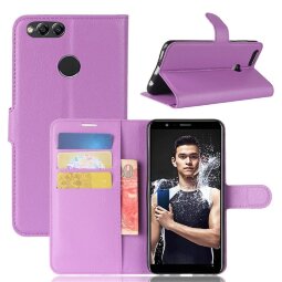 Чехол с визитницей для Huawei Honor 7X (фиолетовый)