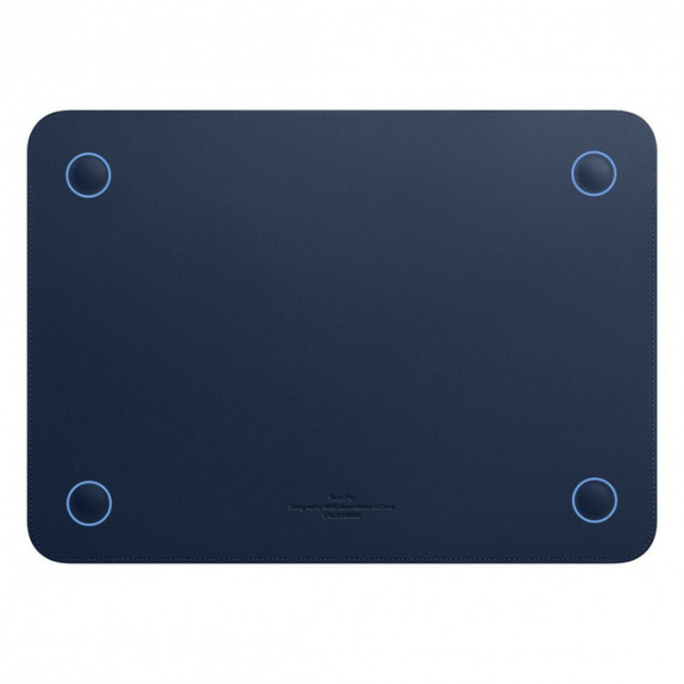 Чехол кожаный WiWU для MacBook Air 13 A2337 M1 (черный)