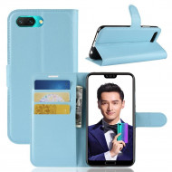 Чехол с визитницей для Huawei Honor 10 (голубой)