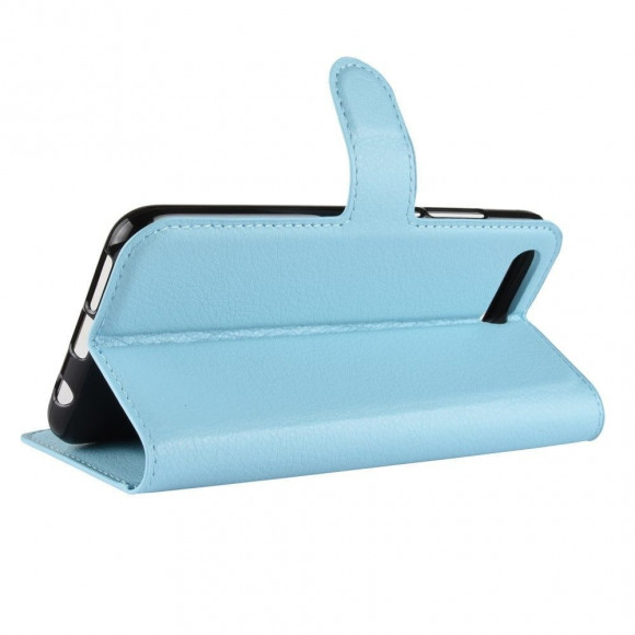 Чехол с визитницей для Huawei Honor 10 (голубой)