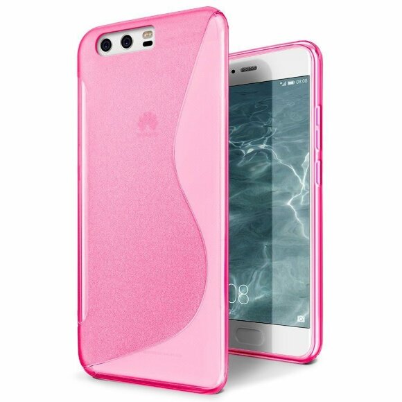 Нескользящий чехол для Huawei P10 Plus (малиновый)
