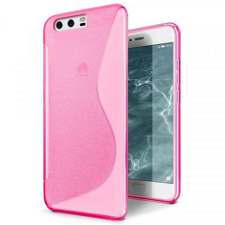 Нескользящий чехол для Huawei P10 Plus (малиновый)