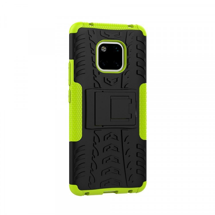 Чехол Hybrid Armor для Huawei Mate 20 Pro (черный + зеленый)