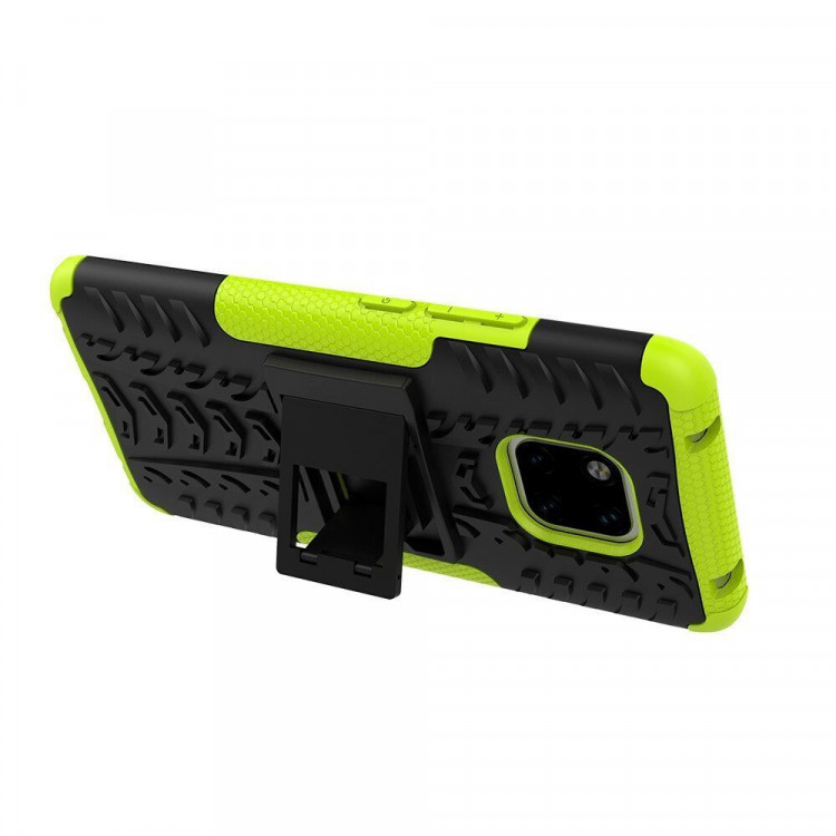 Чехол Hybrid Armor для Huawei Mate 20 Pro (черный + зеленый)