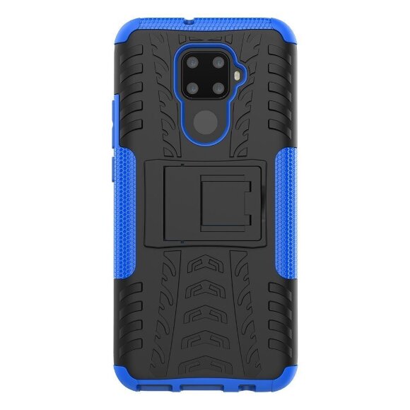 Чехол Hybrid Armor для Huawei Nova 5i Pro / Mate 30 Lite (черный + голубой) Чехол Hybrid Armor для Huawei Nova 5i Pro / Mate 30 Lite (черный + голубой)