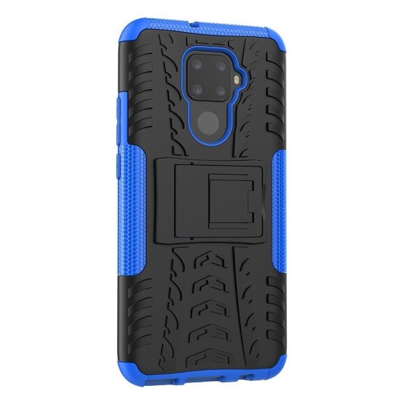 Чехол Hybrid Armor для Huawei Nova 5i Pro / Mate 30 Lite (черный + голубой) Чехол Hybrid Armor для Huawei Nova 5i Pro / Mate 30 Lite (черный + голубой)