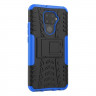 Чехол Hybrid Armor для Huawei Nova 5i Pro / Mate 30 Lite (черный + голубой)
