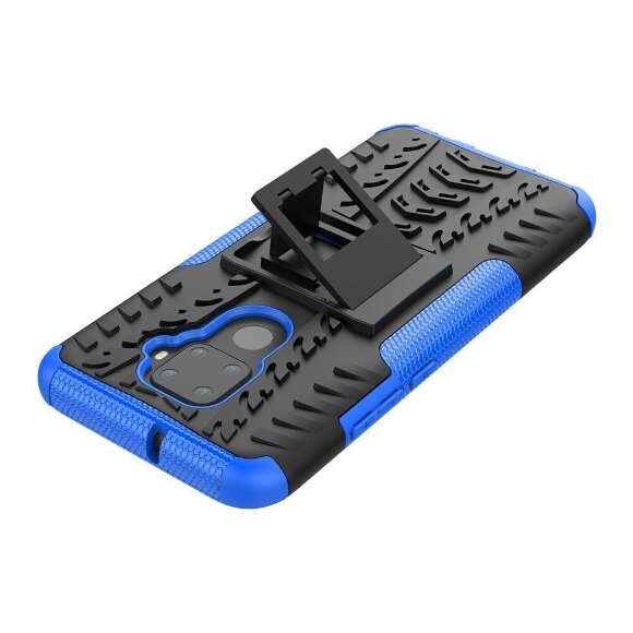 Чехол Hybrid Armor для Huawei Nova 5i Pro / Mate 30 Lite (черный + голубой) Чехол Hybrid Armor для Huawei Nova 5i Pro / Mate 30 Lite (черный + голубой)