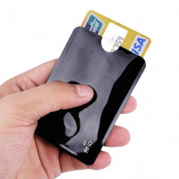 Чехол для кредитных карт с защитой RFID (черный) - 10 штук