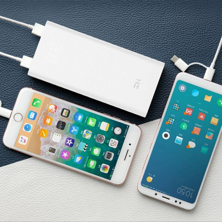 Внешний аккумулятор Xiaomi ZMI QB821 Aura Power Bank 20000mAh (белый)