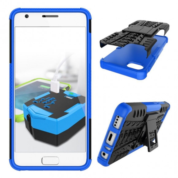 Чехол Hybrid Armor для Lenovo ZUK Z2 (черный + голубой) Чехол Hybrid Armor для Lenovo ZUK Z2 (черный + голубой)