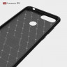 Чехол-накладка Carbon Fibre для Lenovo S5 (красный)