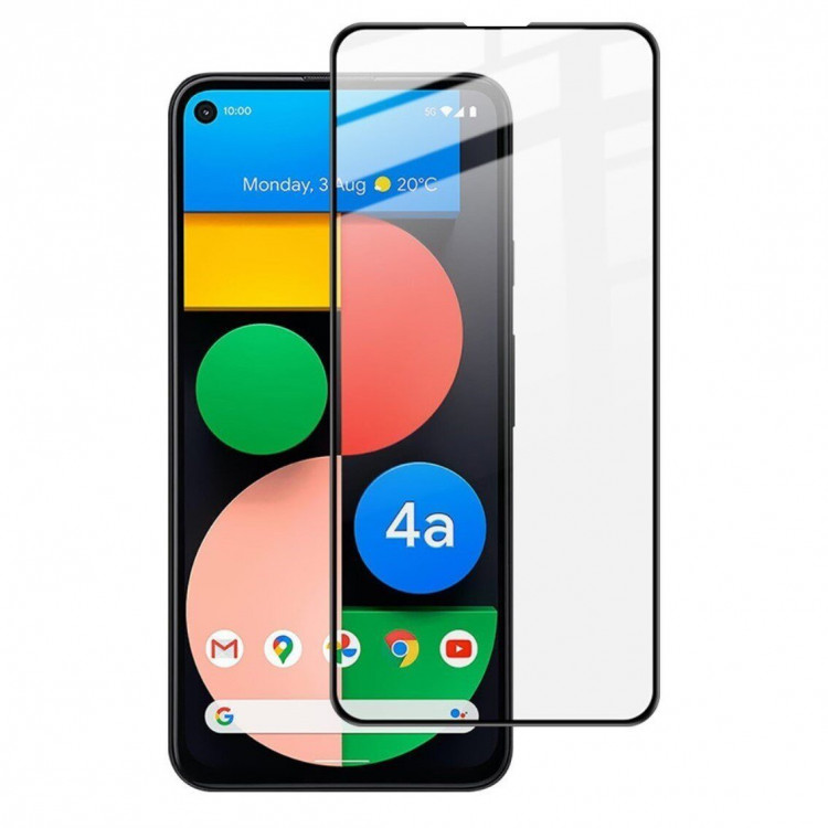Защитное стекло 3D для Google Pixel 4a 5G (черный)