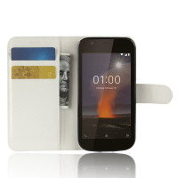 Чехол с визитницей для Nokia 1 (белый)