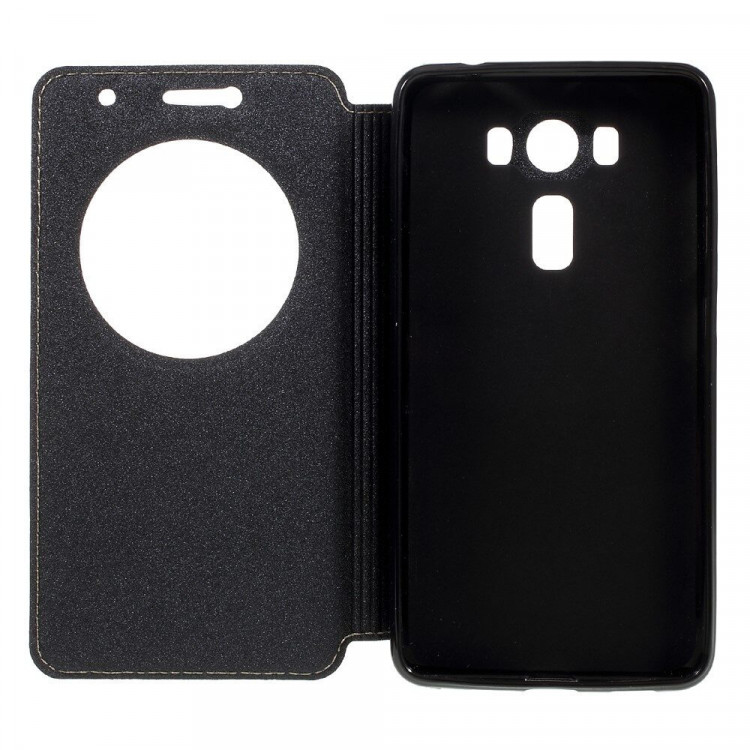 Чехол с окном для ASUS ZenFone 3 Deluxe ZS550KL (черный)