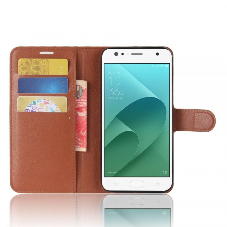 Чехол с визитницей для ASUS ZenFone 4 Selfie ZD553KL (коричневый)