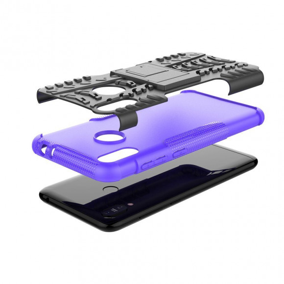 Чехол Hybrid Armor для ASUS Zenfone Max (M2) ZB633KL (черный + фиолетовый) Чехол Hybrid Armor для ASUS Zenfone Max (M2) ZB633KL (черный + фиолетовый)
