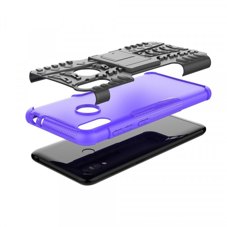 Чехол Hybrid Armor для ASUS Zenfone Max (M2) ZB633KL (черный + фиолетовый)
