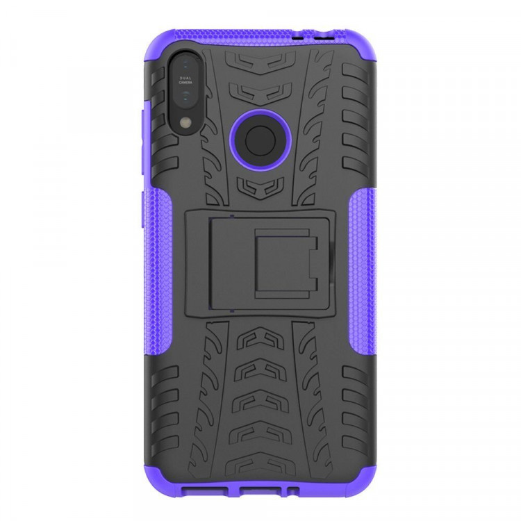 Чехол Hybrid Armor для ASUS Zenfone Max (M2) ZB633KL (черный + фиолетовый)