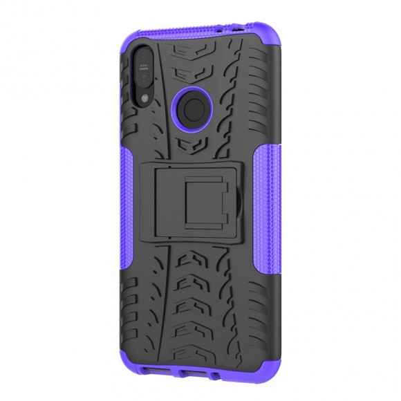 Чехол Hybrid Armor для ASUS Zenfone Max (M2) ZB633KL (черный + фиолетовый) Чехол Hybrid Armor для ASUS Zenfone Max (M2) ZB633KL (черный + фиолетовый)