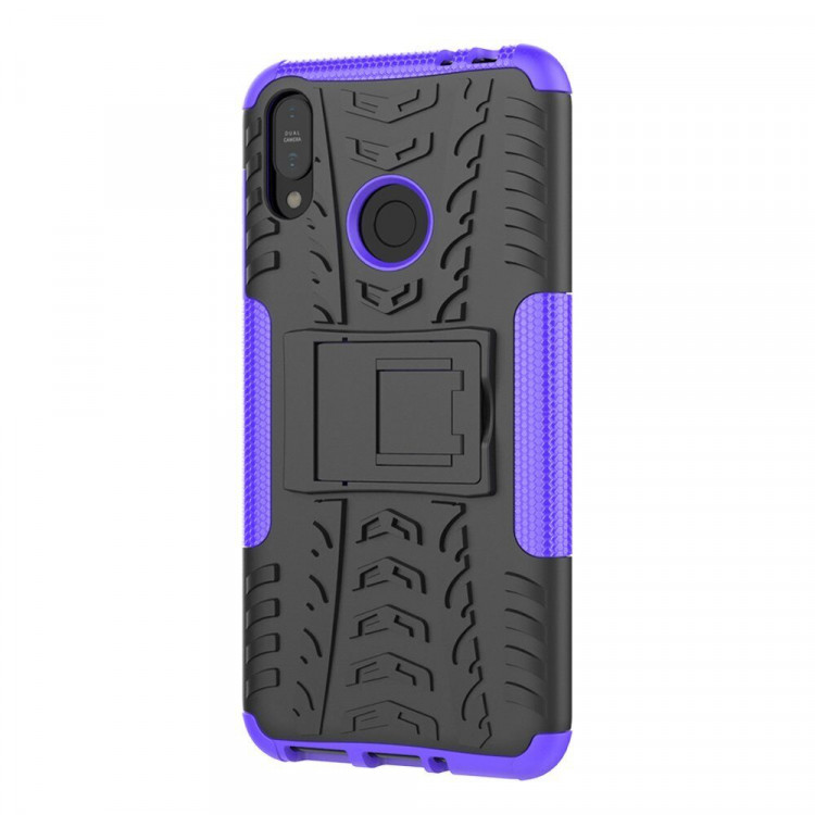 Чехол Hybrid Armor для ASUS Zenfone Max (M2) ZB633KL (черный + фиолетовый)