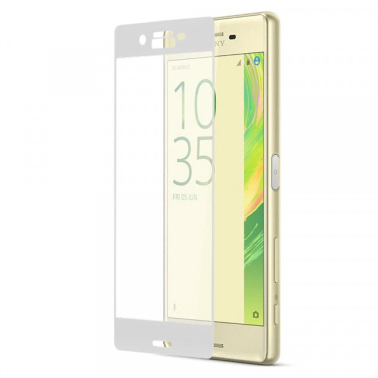 3D - Защитное стекло для Sony Xperia X (белый)