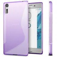 Нескользящий чехол для Sony Xperia XZ / XZs (фиолетовый)