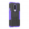 Чехол Hybrid Armor для OnePlus 7 Pro (черный + фиолетовый)
