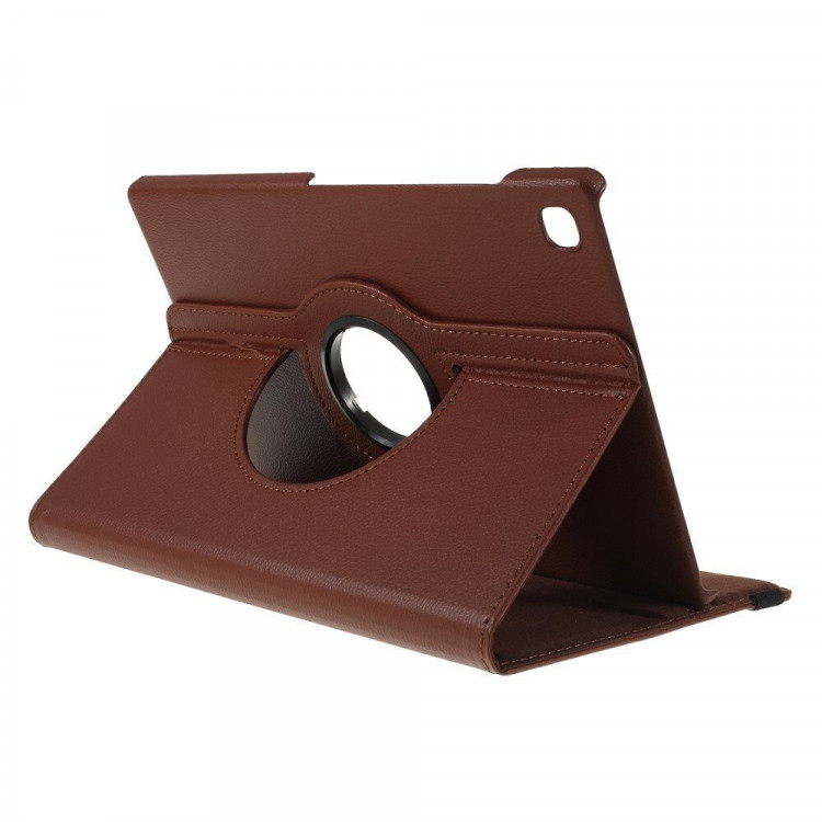 Поворотный чехол для Samsung Galaxy Tab S6 Lite (коричневый)