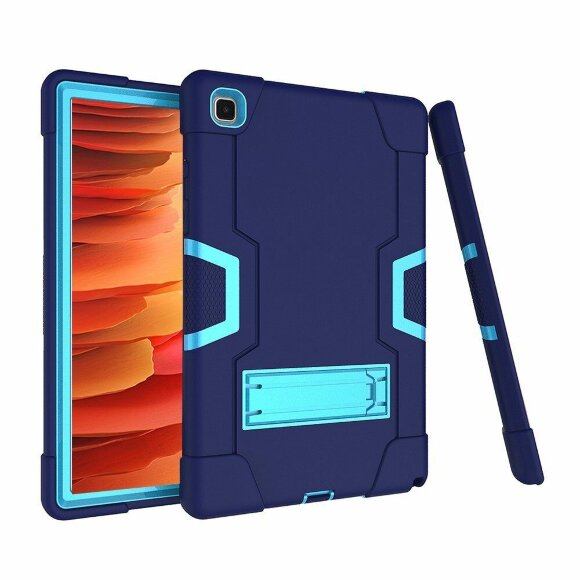 Гибридный TPU чехол для Samsung Galaxy Tab A7 (2020), Galaxy Tab A7 (2022) SM-T500, SM-T505, SM-T509 - 10,4 дюйма (темно-синий+голубой) Гибридный TPU чехол для Samsung Galaxy Tab A7 (2020), Galaxy Tab A7 (2022) SM-T500, SM-T505, SM-T509 - 10,4 дюйма (темно-синий+голубой)