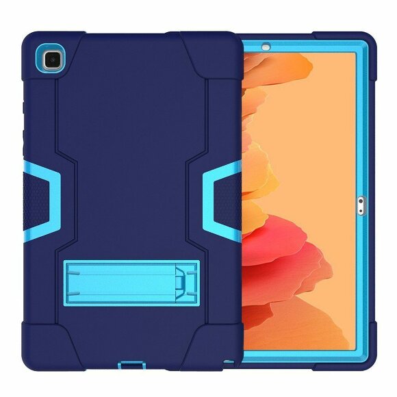 Гибридный TPU чехол для Samsung Galaxy Tab A7 (2020), Galaxy Tab A7 (2022) SM-T500, SM-T505, SM-T509 - 10,4 дюйма (темно-синий+голубой) Гибридный TPU чехол для Samsung Galaxy Tab A7 (2020), Galaxy Tab A7 (2022) SM-T500, SM-T505, SM-T509 - 10,4 дюйма (темно-синий+голубой)